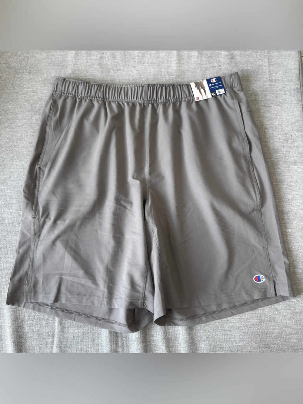 Champion Men's Athletic Shorts in Gray Taupe